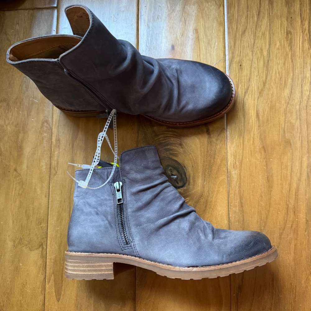 NWT Sofft Beckie II Leather Booties Color Storm Blue Sz 6,5 - Picture 15 of 16